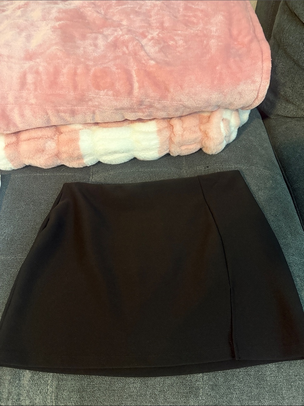 Women's Black Mini Skirt - Sleek Everyday Style